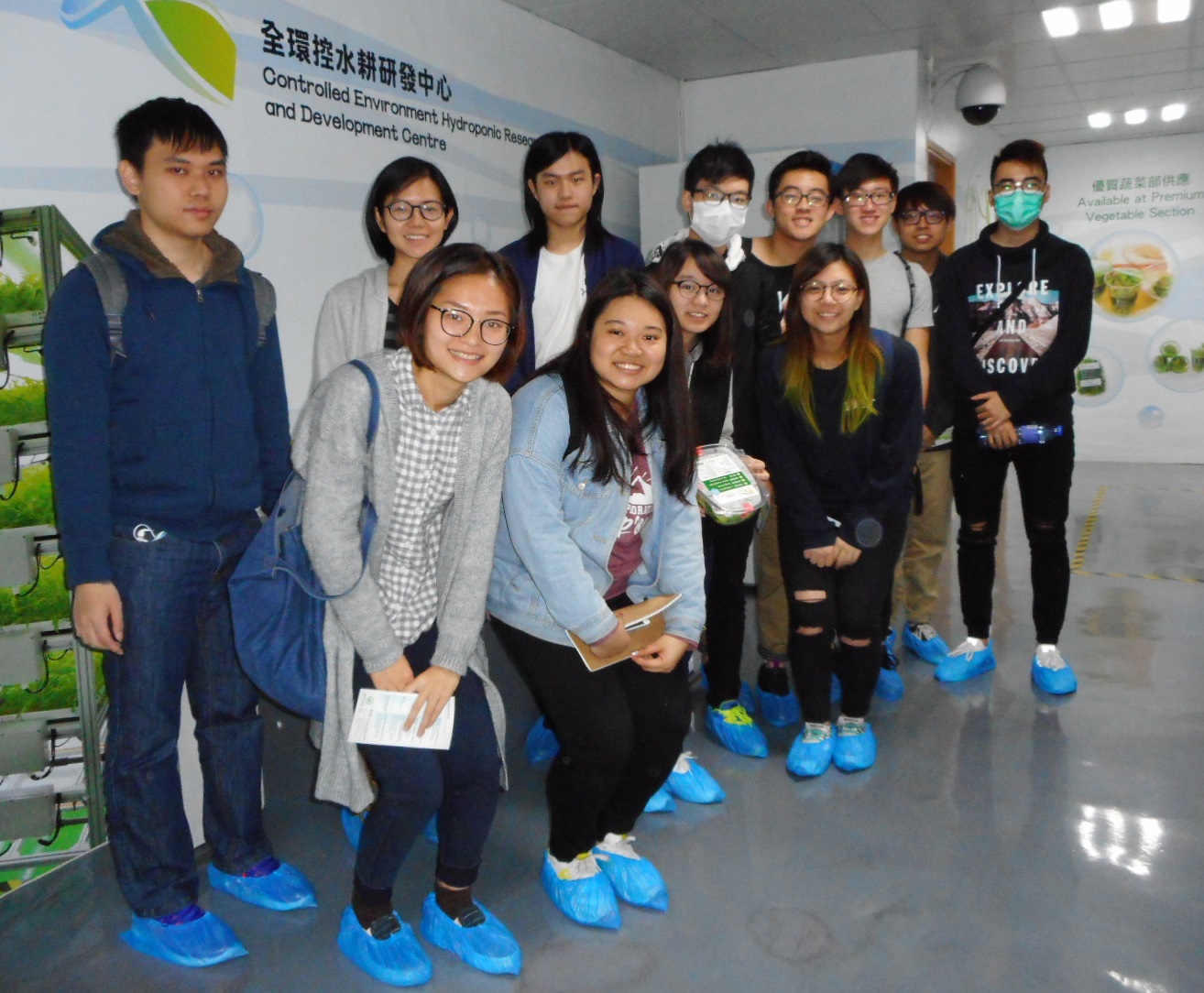 香港城市大學專上學院學生參觀蔬菜統營處