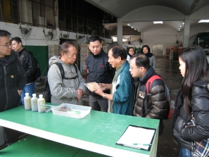 香港水務及環境管理學會參觀蔬菜統營處的廚餘處理機